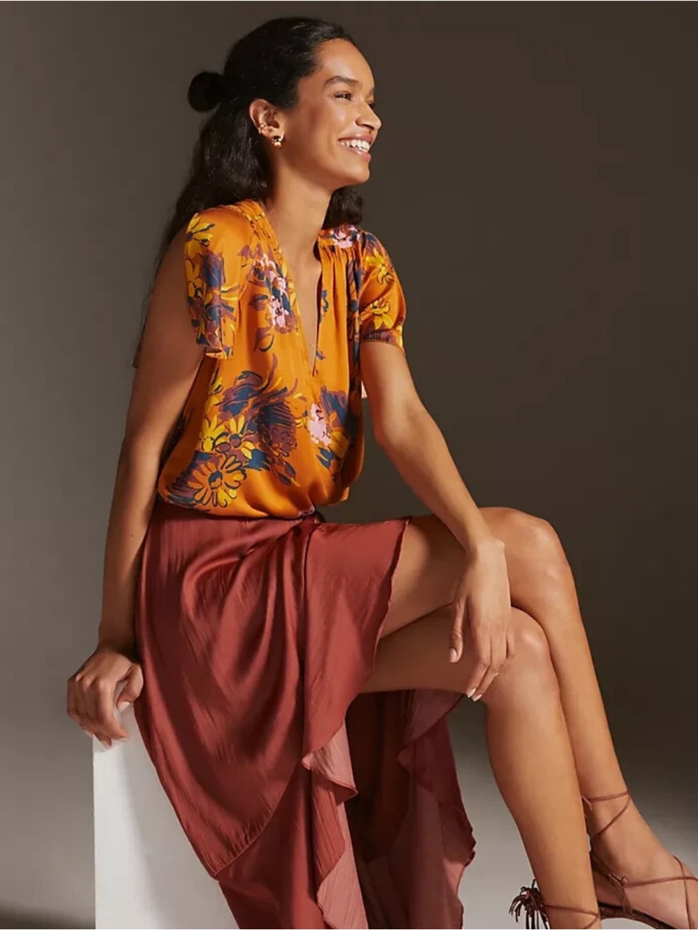 NWT Anthropologie‎ Tiny Venus Knit Wrap Blouse